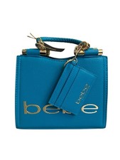 Bebe Los Angeles Fabiola Top Handle Crossbody Bag Purse Blue Card Holder NWT
