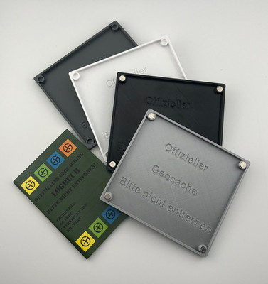 Geocache   Versteck magnetisch mit Logbuch - 3D-Druck aus PETG