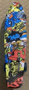 Graffiti Style Skateboard with Colorful Design