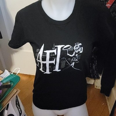 Vintage AFI Miss Murder December Underground Baby Tee In Size Small