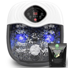 Foot Spa Bath Massager with Heat, UV Ozone Bubbles,Shiatsu Rollers Epsom Sal...