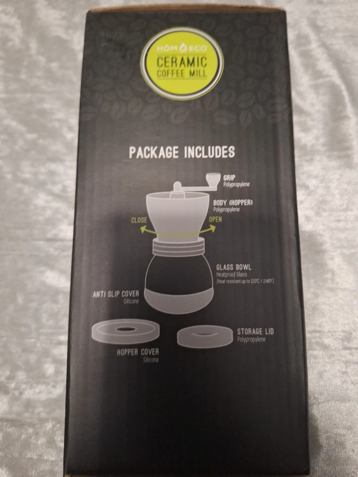 Molinillo de café de cerámica HOM ECO - negro Foto 4 de 4