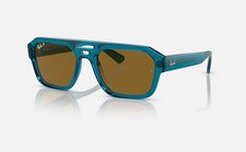 NEW Ray-Ban CORRIGAN BIO-BASED RB4397 54-20 Transparent Blue Frame Sunglasses