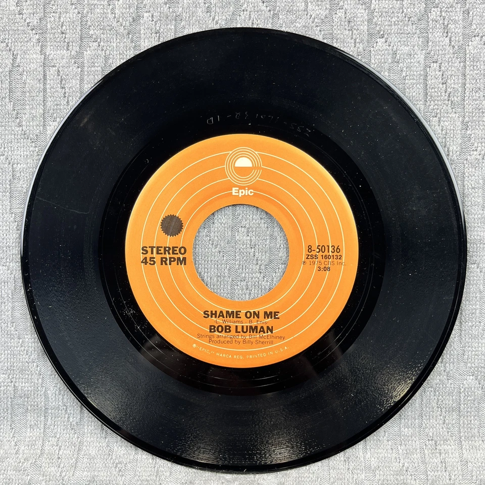 Vintage 45 RPM record bob Luman epic records, country western rhythm, blues rock - Image 3 of 4