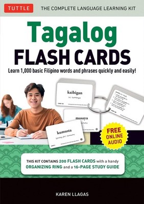 Tagalog Flash Cards Kit: Learn 1,000 Basic Filipino Words and Phrases Quick and