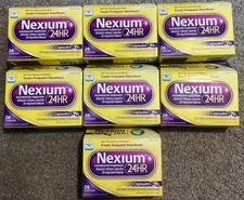 Nexium 24HR Acid Reducer Heartburn Relief Esomeprazole Magnesium 28ct 7 Box 9/26