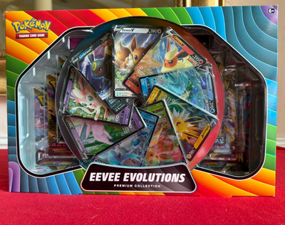 pokemon trading card game eevee v premium collection Game: (Exclusive) : Buy Online at Best Price in KSA you get 9 foil promo cards featuring Eevee V and each of its Evolutions Pokémon Trading Card Game: Eevee