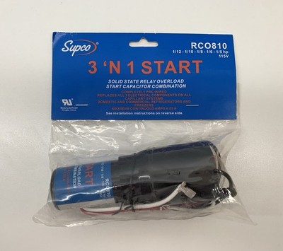 Supco RCO810 Solid State Refrigerator Relay Capacitor