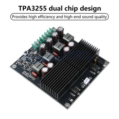 Dual Core TPA3255 DC 19-50V Stereo Dual Channel Amplifier Board 600W+600W HIFI