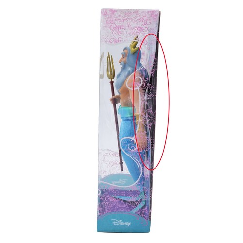 Disney Store Little Mermaid King Triton Doll Toy New OPEN DAMAGED Box - Picture 2 of 7