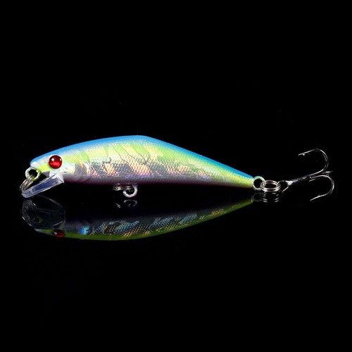 20 Couleur Leurre Poisson Nageur Minnow Swimbait Pêche 6.8CM 5.2G perche truite - Photo 2/31
