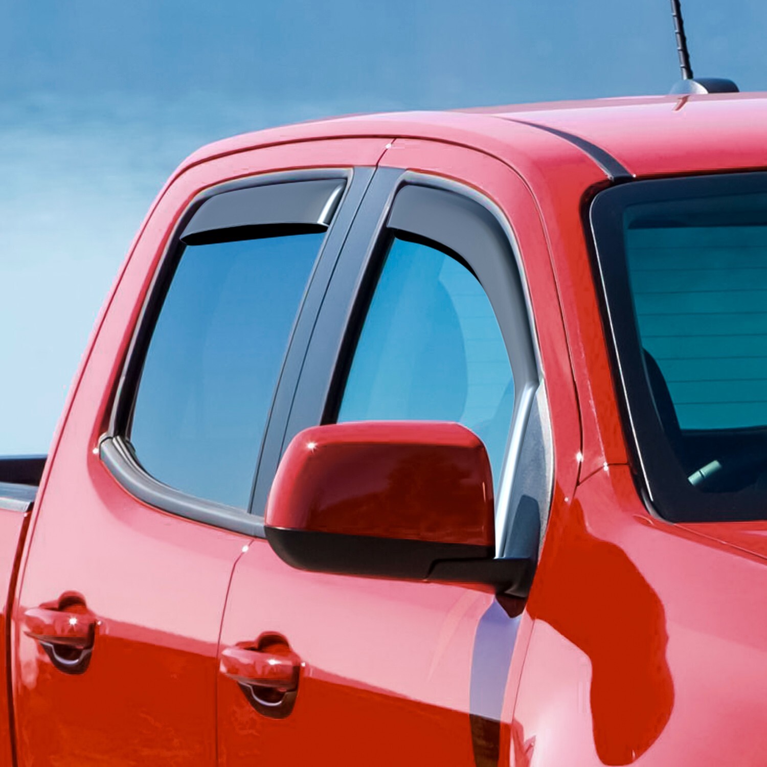 Rain Guards Vent Visors Shade for 20152022 Chevy Colorado Crew Cab eBay