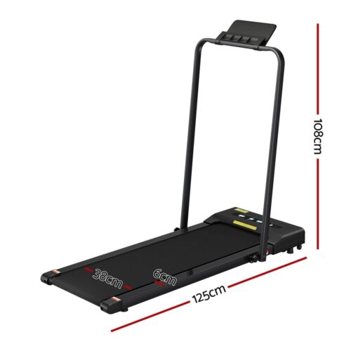 Everfit Treadmill Electric Walking Pad Under Desk Home Gym Fitness 380mm Black - Picture 3 of 9