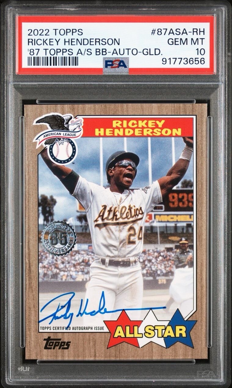 RICKEY HENDERSON AUTOGRAPH