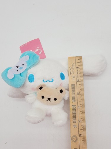 5" Sanrio CINNAMOROLL Peluche con Oso de Peluche "Cartera" - 2017 Llavero/Bolso Dije Nuevo - Imagen 2 de 5