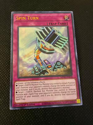 Spin Turn Trap Card Ultra Rare HOLO 1st Edition MP20-EN218 Yugioh