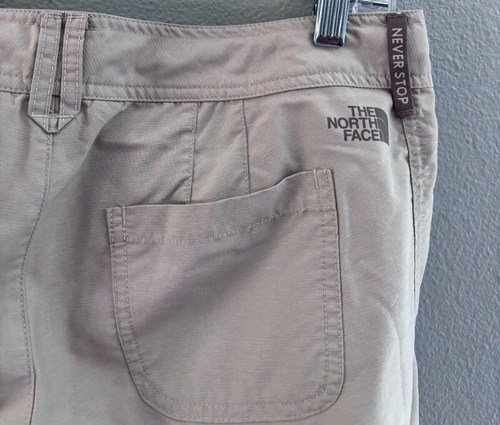 The North Face Hiking Pant Womens Size 6S Short Beige Pockets Drawstring - Picture 8 of 11