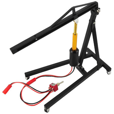 NEW NHX RC Metal 1/10 Foldable Engine Repair Stand / Shop Crane Lift - Black