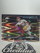 2024 Topps Chrome Update #USC145 Adam Cimber Raywave Refractor Angels
