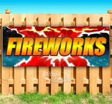 FIREWORKS Advertising Vinyl Banner Flag Sign Many Sizes Available PYROTECHNICS