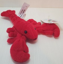 Libby Lobster Tiny Toss'ems 1996 Vintage Bean Filled Toy A Choice Product Tags