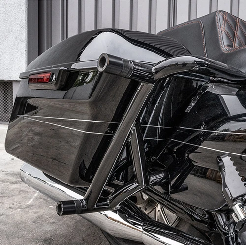 Rear Saddlebag Support Guards Rails Fit For Harley Touring Road Glide 2009-2024