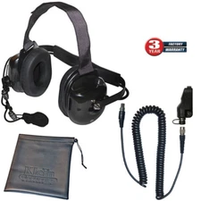Klein Titan Extreme Noise Black Headset for Kenwood TK and NexEdge Radios