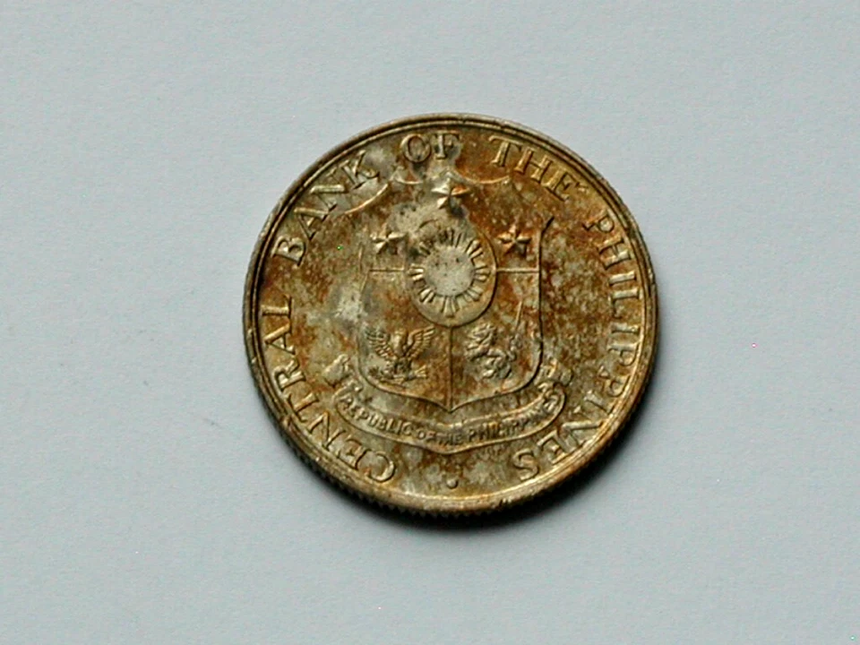Philippines 1966 10 CENTAVOS Coin AU+ Premium Toned with Natural Golden Color - Image 2 of 2