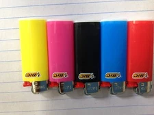 Lot of 5 Bic Mini Multi-colour Lighter Lot