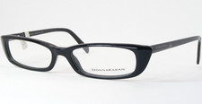 DONNA KARAN DK 1504 3001 Black EYEGLASSES GLASSES FRAME 52-16-135mm Italy