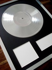 PERSONALISED PLATINUM 12" ALBUM DISC LP / FRAME / MOUNT - YOUR OWN MUSIC AWARD