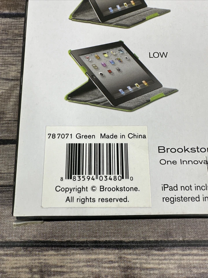 Brookstone iPad 2 Tablet Cover Clip Case Tech Grip Stand Green New - Image 2 of 4