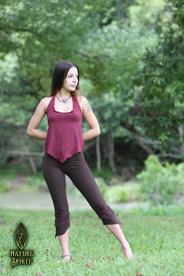 Pointy Pixie Halter Top, Yoga Fairy Festival Boho Gypsy Rave Psytrance Goa Elven