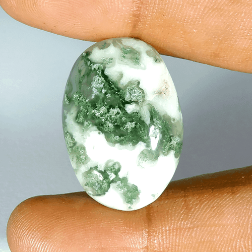 34.00Cts Natural Green Garden Quartz Oval Cabochon Gemstone For Jewelry R199 - Picture 3 of 3