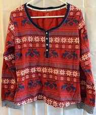 Tommy Hilfiger Womens Pajamas Thermal Long Johns Pajama Set Sleep Lounge XL