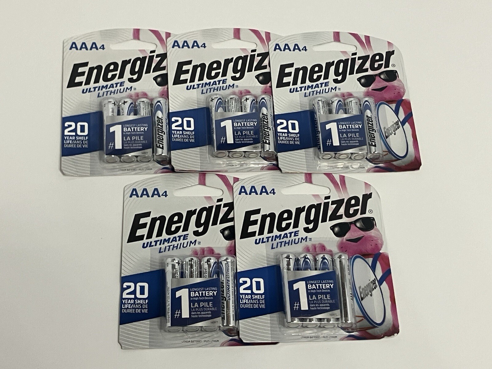 20 Energizer Ultimate Lithium AAA Batteries Factory Sealed  (5 packs)-image