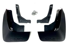 2021-2025 GMC Yukon / XL Rear Molded Splash Guards 86517286 Black w/ Logo OEM GM