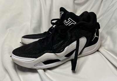 エア ジョーダン Tatun 1 Deuce Jordan Men's Tatum 1 TB Black/White Deuce Basketball Shoes SIZE
