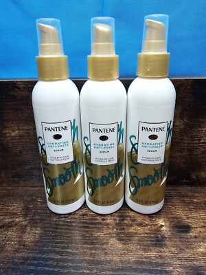 3 Pantene Hydrating Anti-Frizz Serum 5.7 oz. Hydrates Hair And Control Frizz