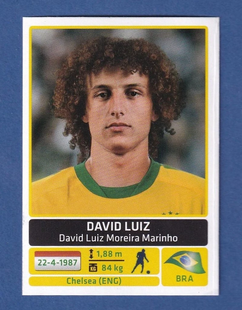 David Luiz trading card