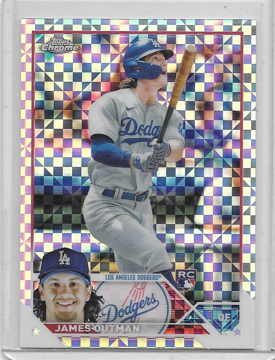 ウェア outman James Outman 2023 Topps Chrome Xfractor #81 | eBay