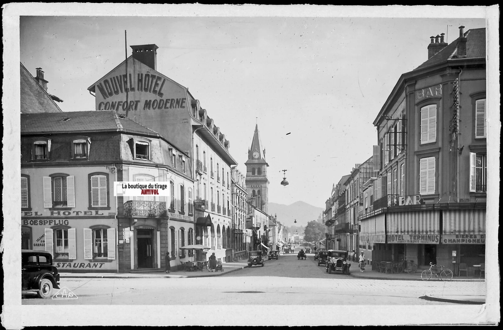 Saint Dié Des Vosges  Gambetta  Glass Plate  Black & White Negative 9x14 Cm
