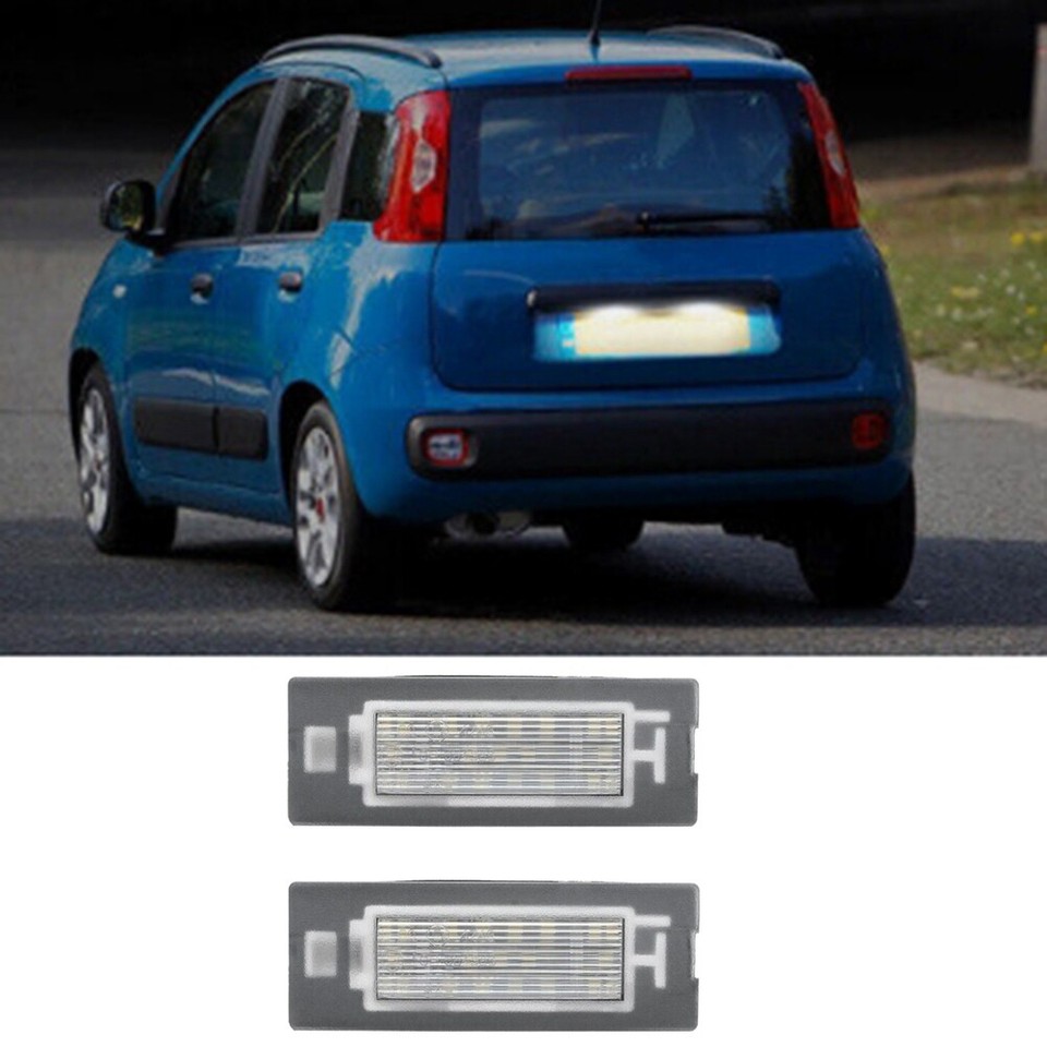 Car LED License Plate Light 71734797 71771501 for Panda Type 1692952 eBay