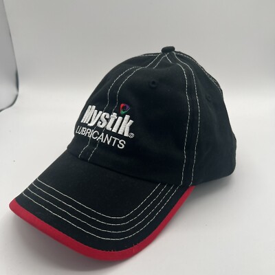 Vintage Mystic Lubricants Hook & Loop Cap Dad Hat Black Adjustable