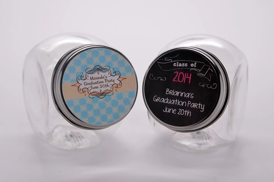 ¡Gracias por venir! Pegatinas redondas personalizadas de graduación de fiesta de graduación 2022 Foto 3 de 4