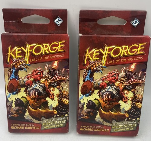 ⭐ NEW Fantasy Flight Games KeyForge: Call Of The Archons Archon Lot of 2 Decks ⭐ - Picture 1 of 3
