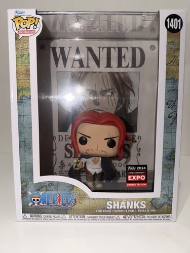 Funko POP! #1401 One Piece Shanks Wanted Poster C2E2 Shared Exclusive