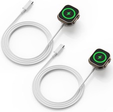 2Pack Fast Charger iWatch Portable Travel USB-C Port 3.3FT Cable Cord for Apple