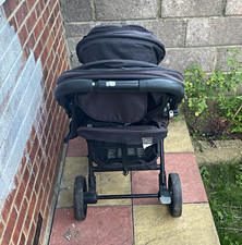 Joie Aire Twin Double Pushchair Black/Grey Canopy Storage Basket