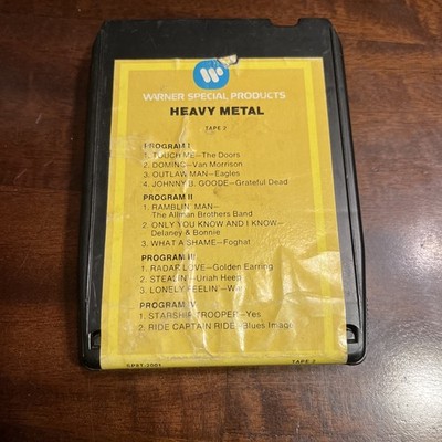 Heavy Metal Tape 2 8 Track - Warner Special Products SP8T-2001 Needs Rebuilt